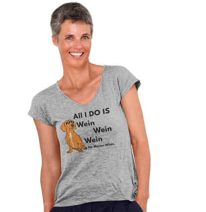 All I Do Is Wien - Women's V-Neck T-Shirt