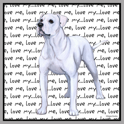 American Bulldog Love Text - Women's V-Neck T-Shirt