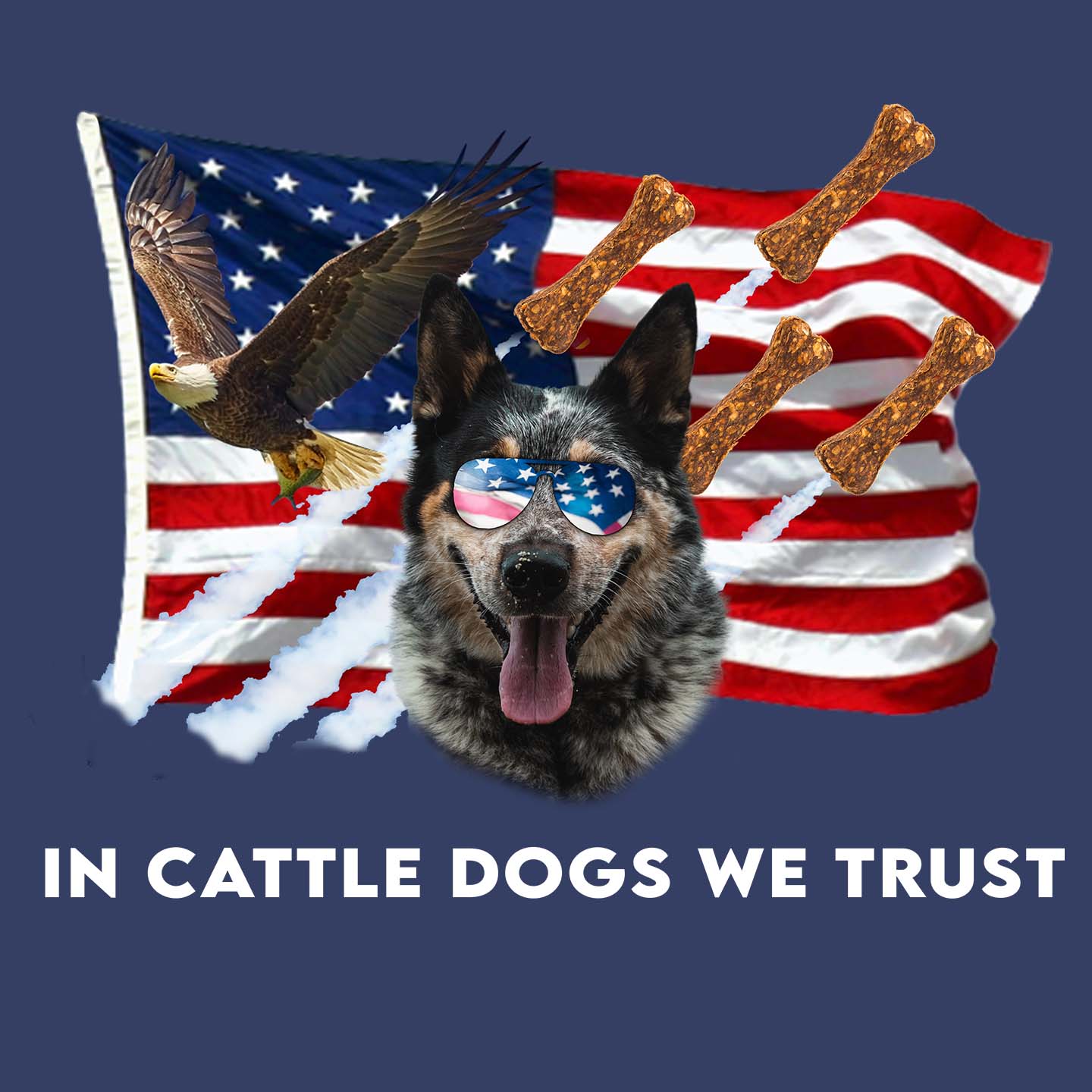 In Australian Cattle Dogs We Trust - Adult Unisex Crewneck Sweatshirt