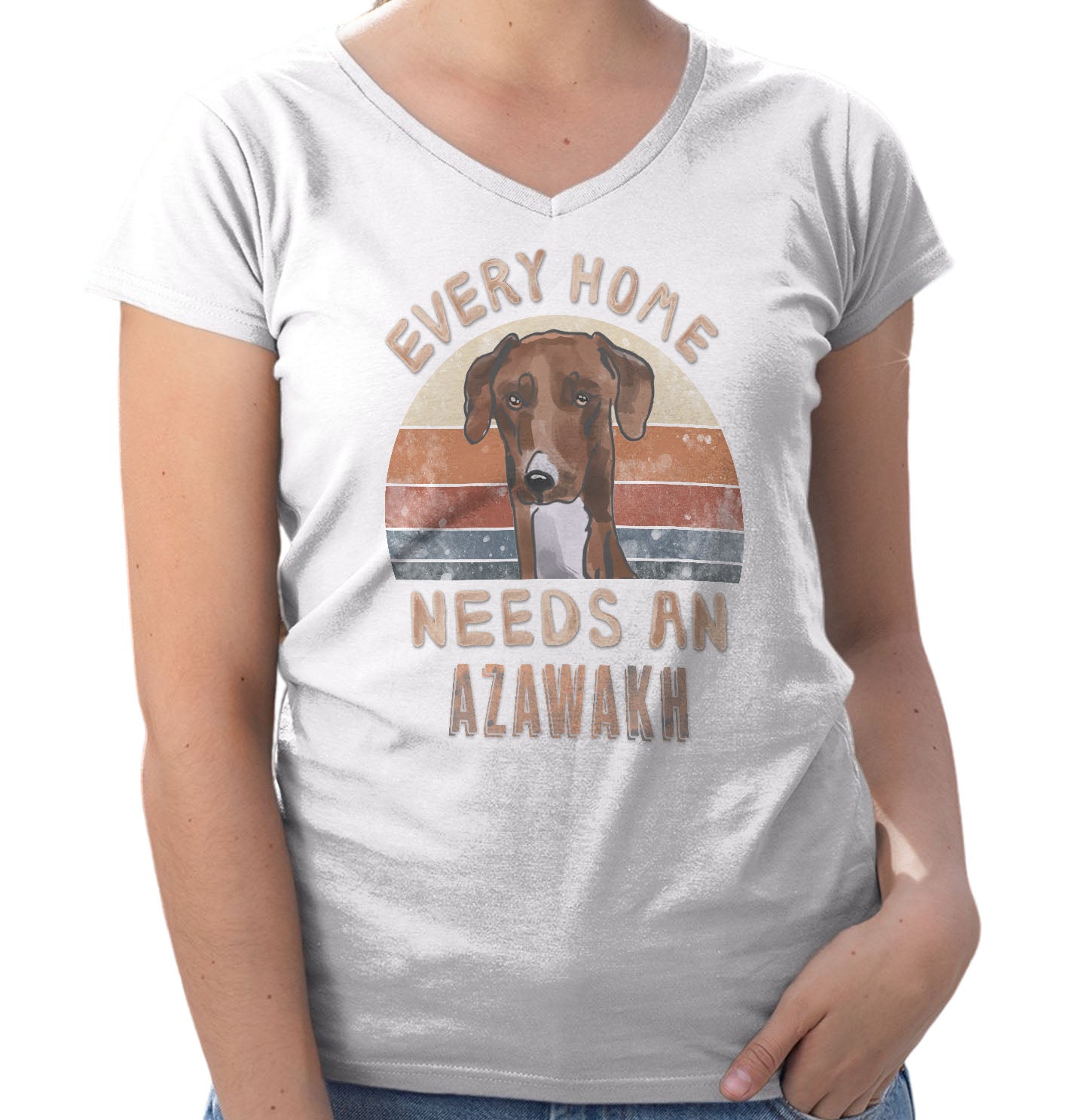 Every Home Needs a Azawakh - Women's V-Neck T-Shirt
