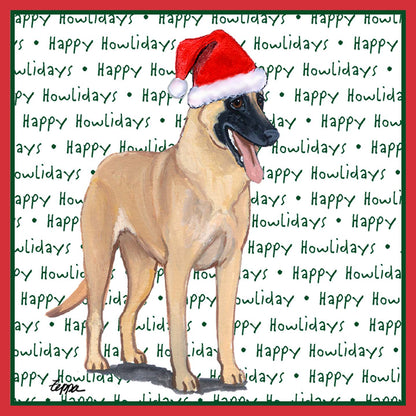 Belgian Malinois Happy Howlidays Text - Kids' Unisex T-Shirt