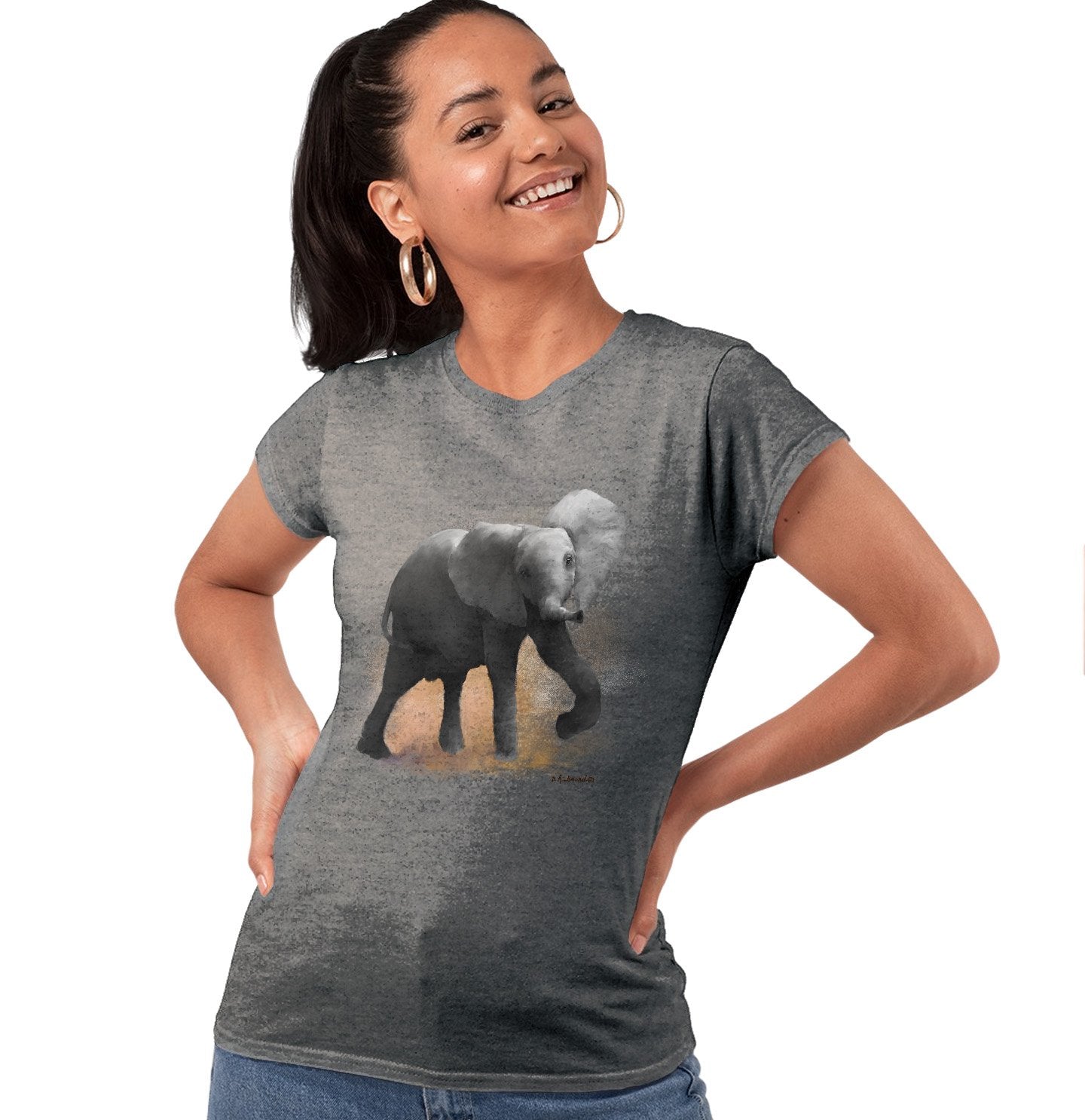 Baby Ellie Elephant - Women's Tri-Blend T-Shirt