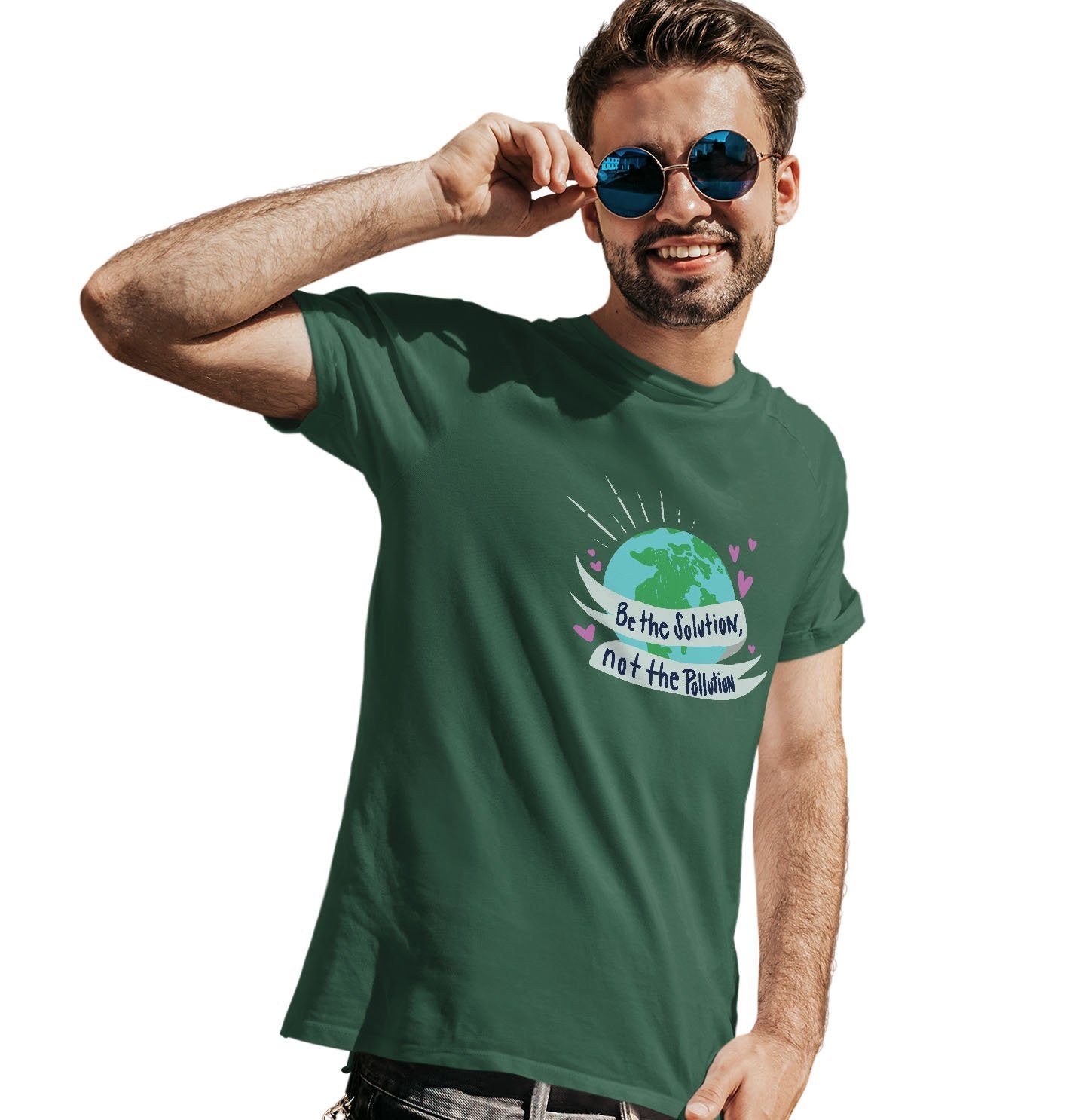 Earth Day Be The Solution Not The Pollution - Adult Unisex T-Shirt