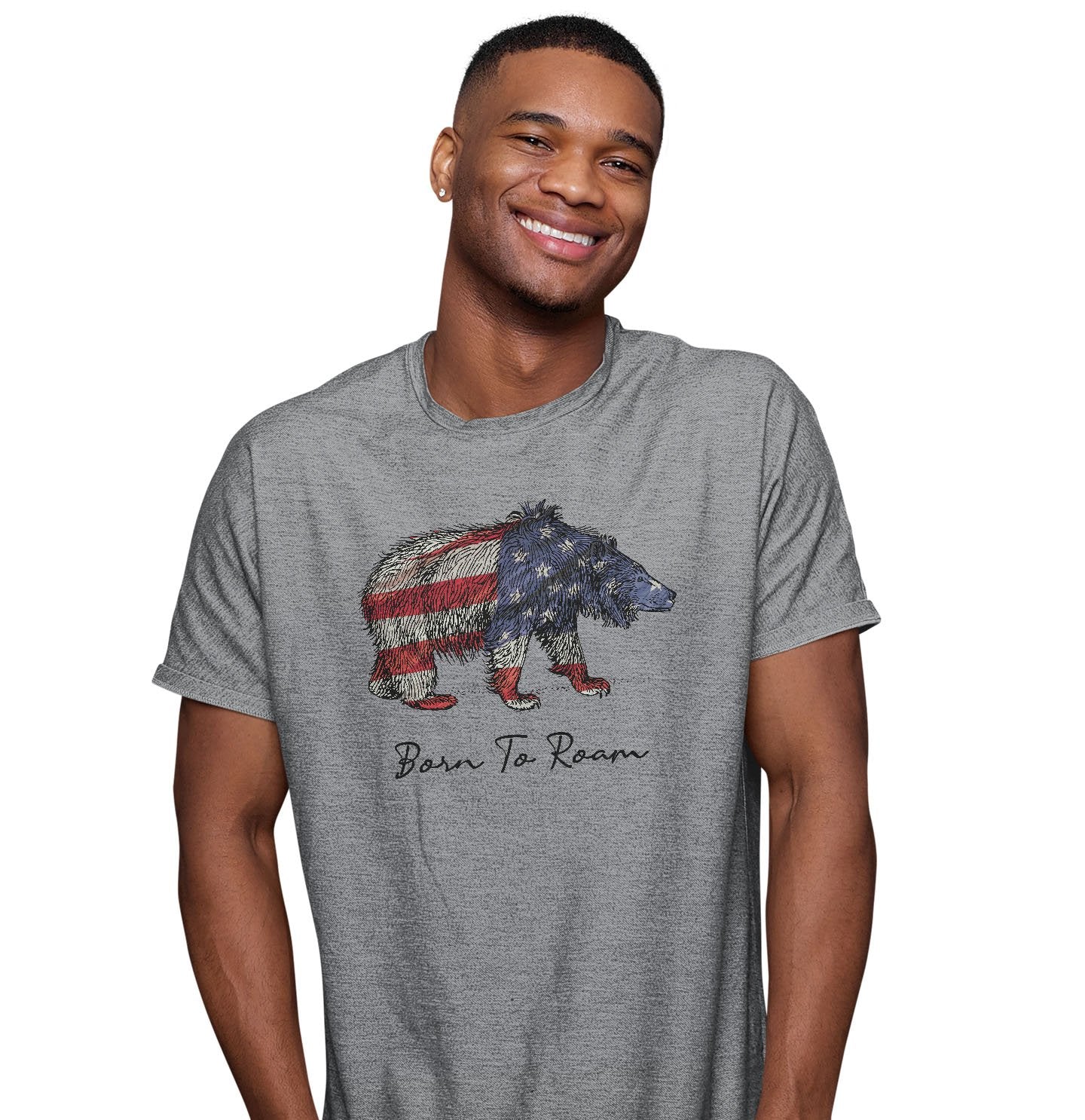 Bear Flag Overlay - Adult Unisex T-Shirt