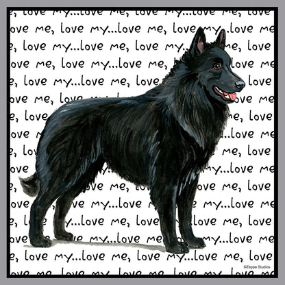 Belgian Shepherd Love Text - Adult Unisex Crewneck Sweatshirt