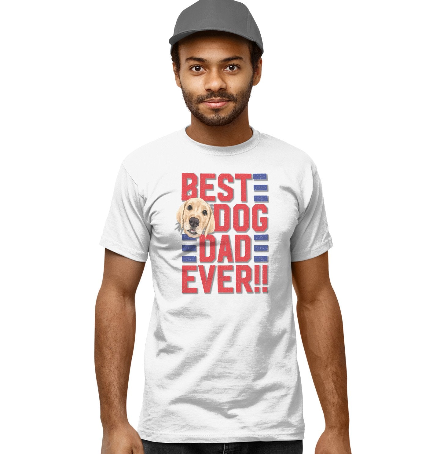 Best Dog Dad Ever - Adult Unisex T-Shirt