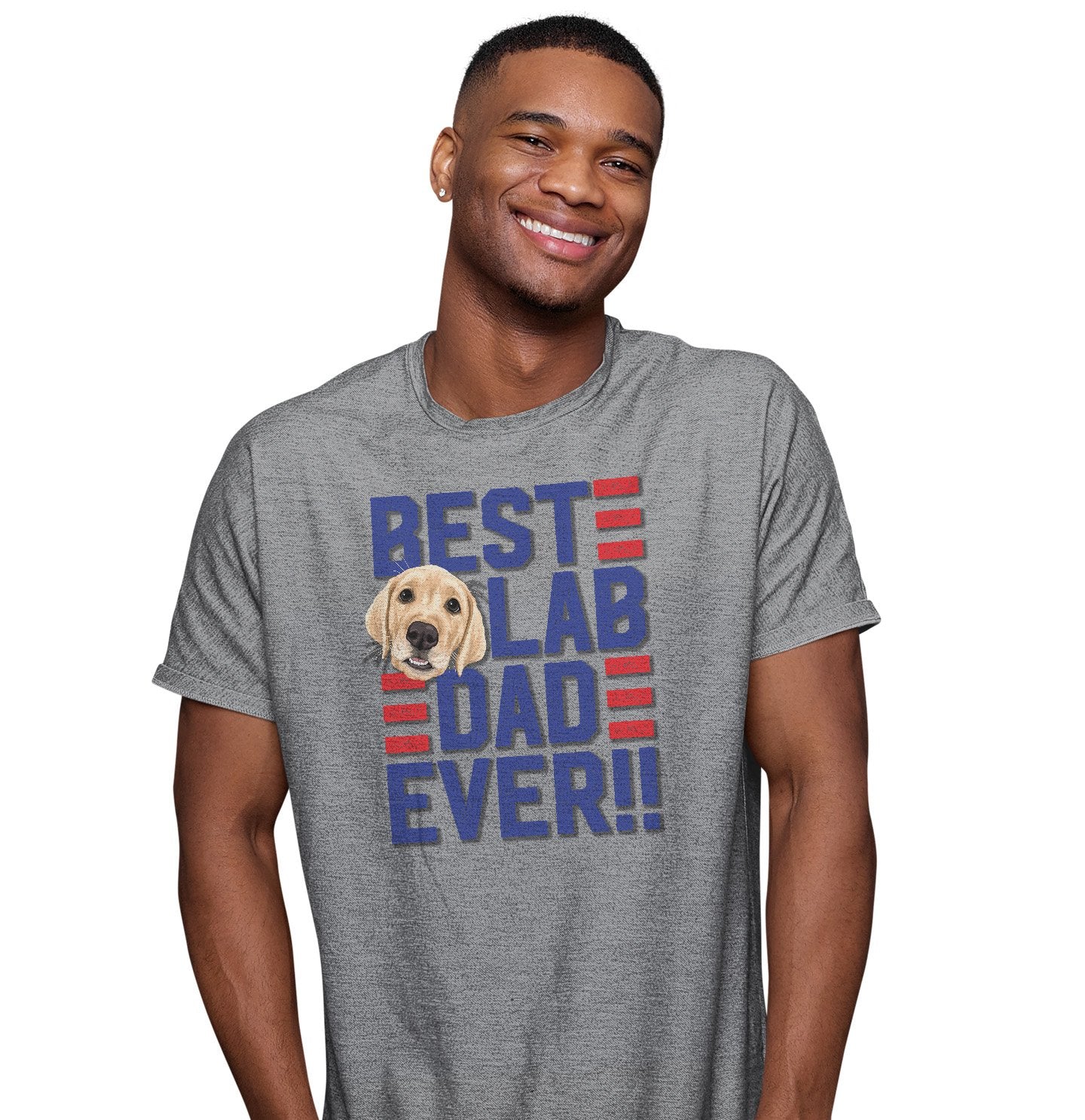 Best Lab Dad Ever - Adult Unisex T-Shirt