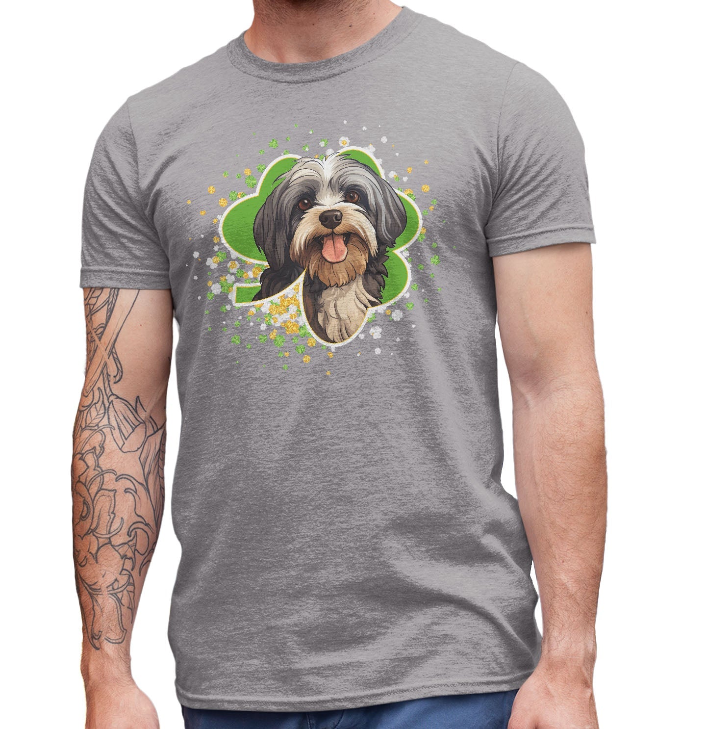 Big Clover St. Patrick's Day Havanese - Adult Unisex T-Shirt