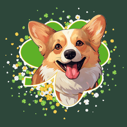Big Clover St. Patrick's Day Pembroke Welsh Corgi - Adult Unisex T-Shirt