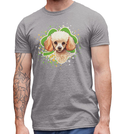 Big Clover St. Patrick's Day Poodle - Adult Unisex T-Shirt