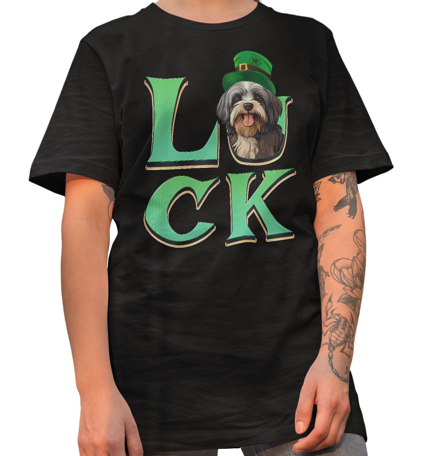 Big LUCK St. Patrick's Day Havanese - Adult Unisex T-Shirt