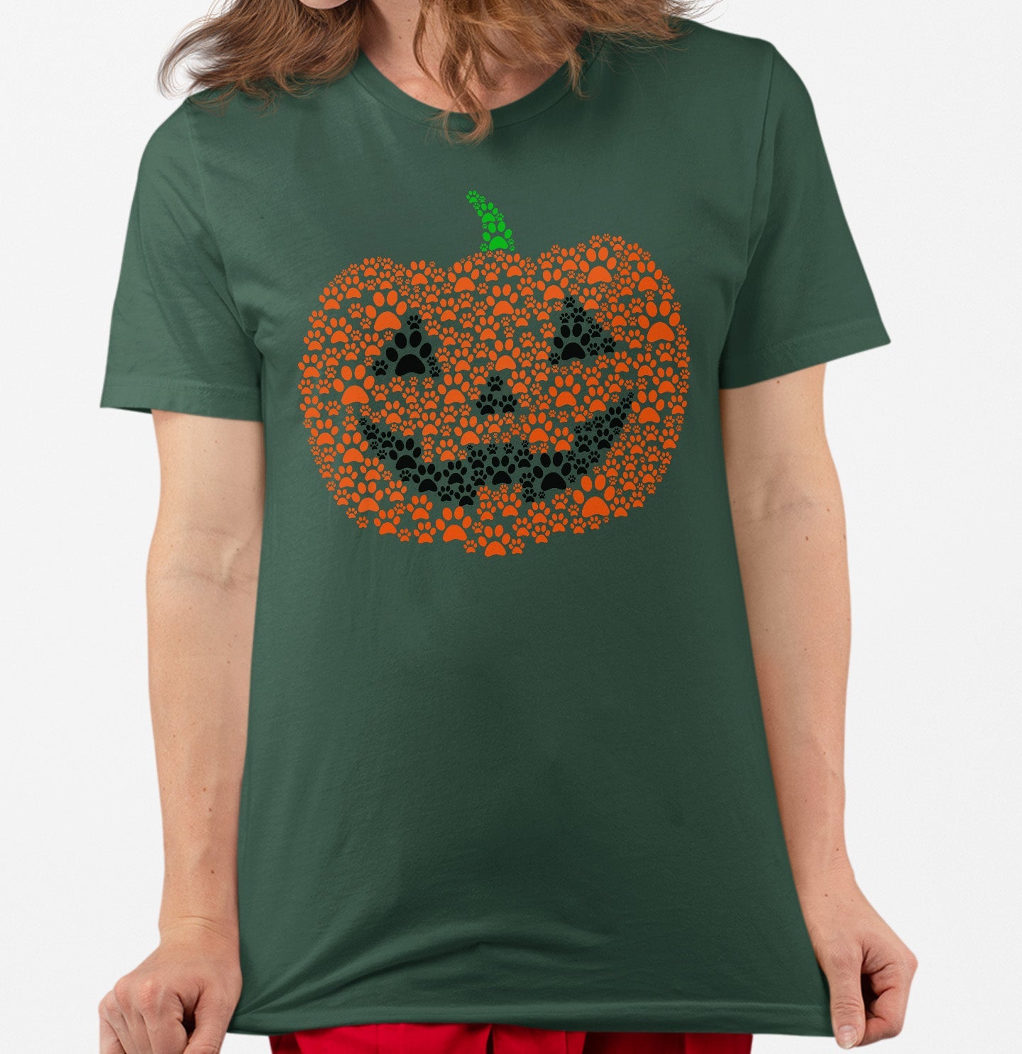 Paw Pumpkin - Adult Unisex T-Shirt