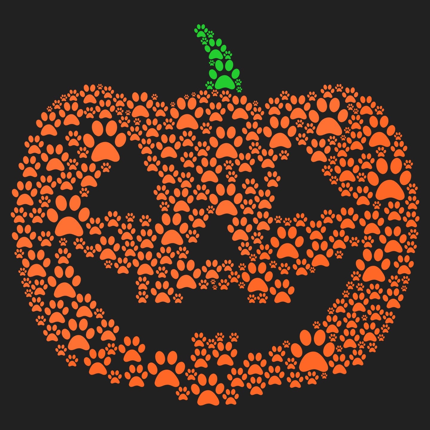 Paw Pumpkin - Kids' Unisex T-Shirt