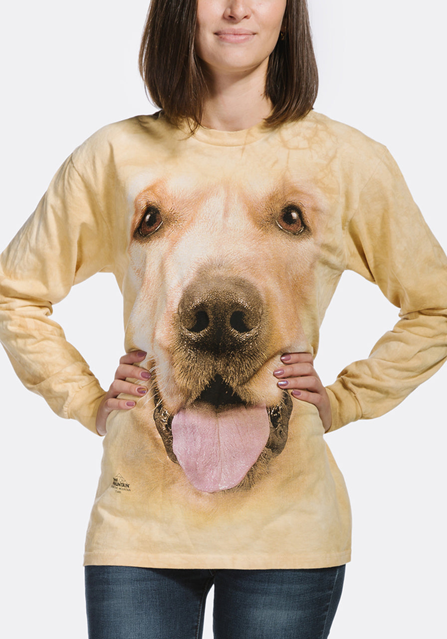 Big Face Golden - Adult Unisex Long Sleeve T-Shirt