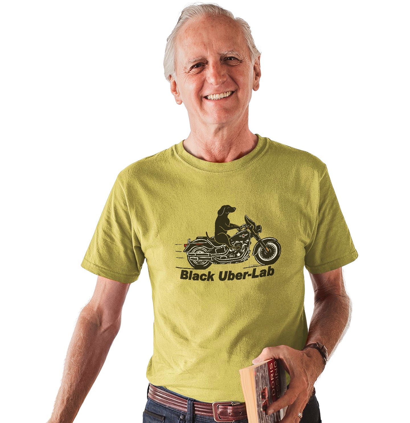 Black Lab Biker - Adult Unisex T-Shirt