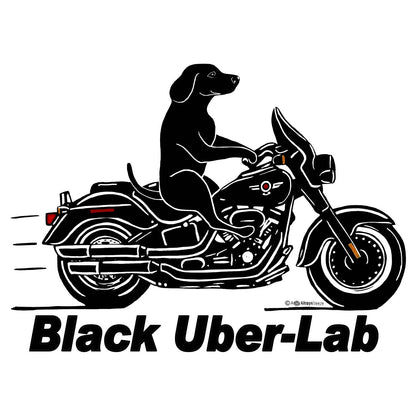 Black Lab Biker - Adult Unisex Hoodie Sweatshirt