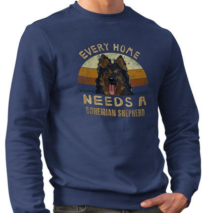 Every Home Needs a Bohemian Shepherd - Adult Unisex Crewneck Sweatshirt