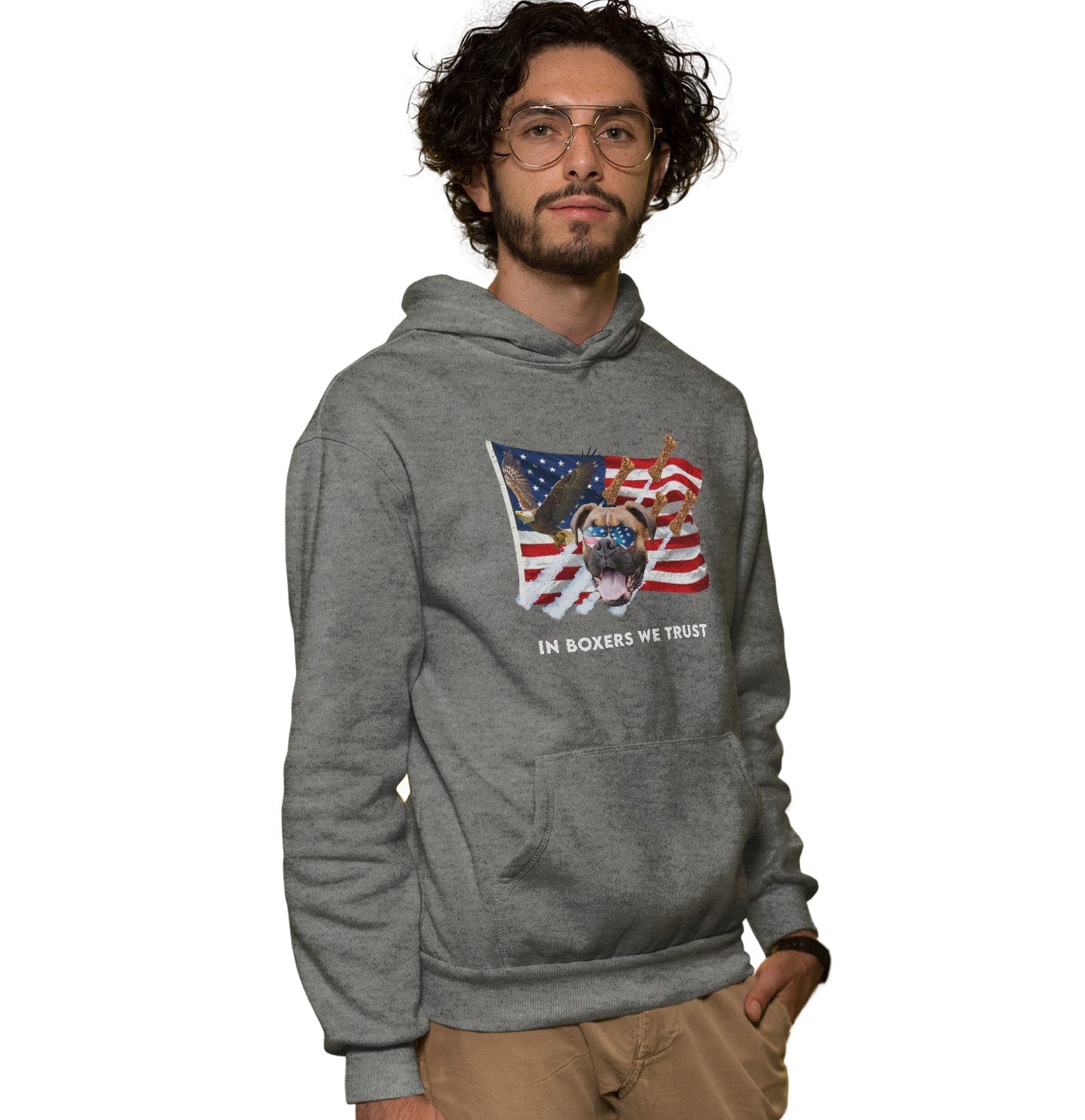 In Boxers We Trust - Adult Unisex Hoodie Sweatshirt