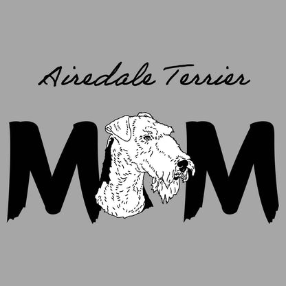 Airedale Terrier Breed Mom - Women's V-Neck T-Shirt