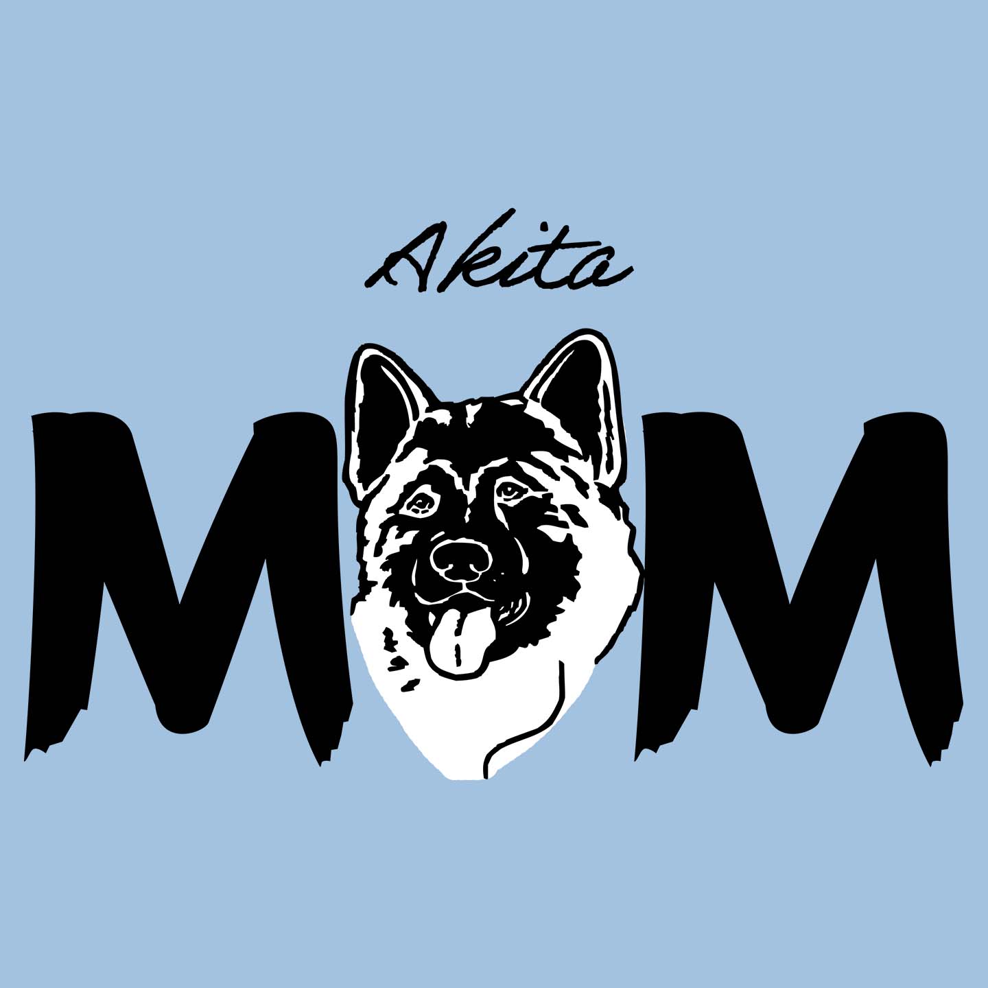 Akita Breed Mom - Women's Fitted T-Shirt