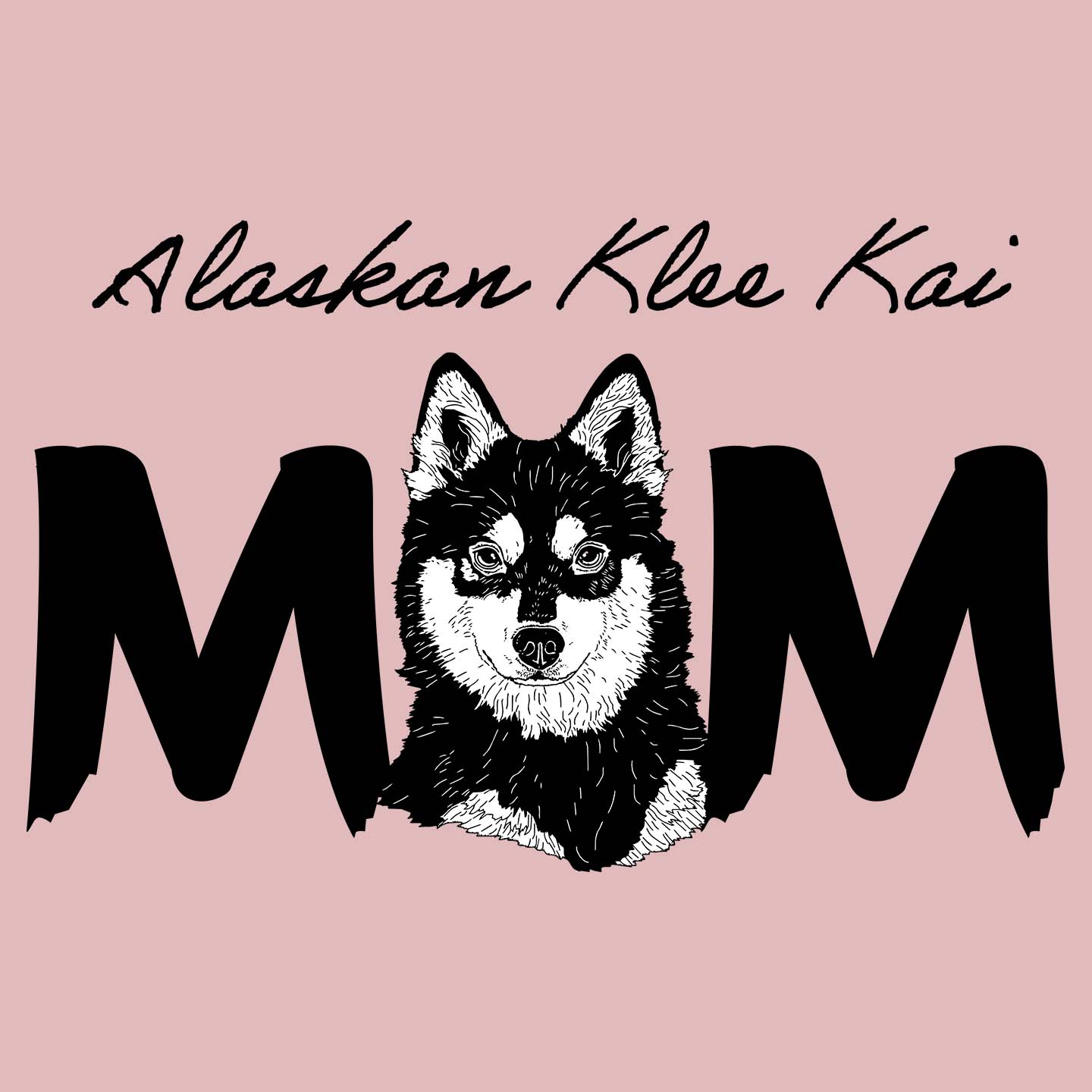 Alaskan Klee Kai Breed Mom - Women's Fitted T-Shirt