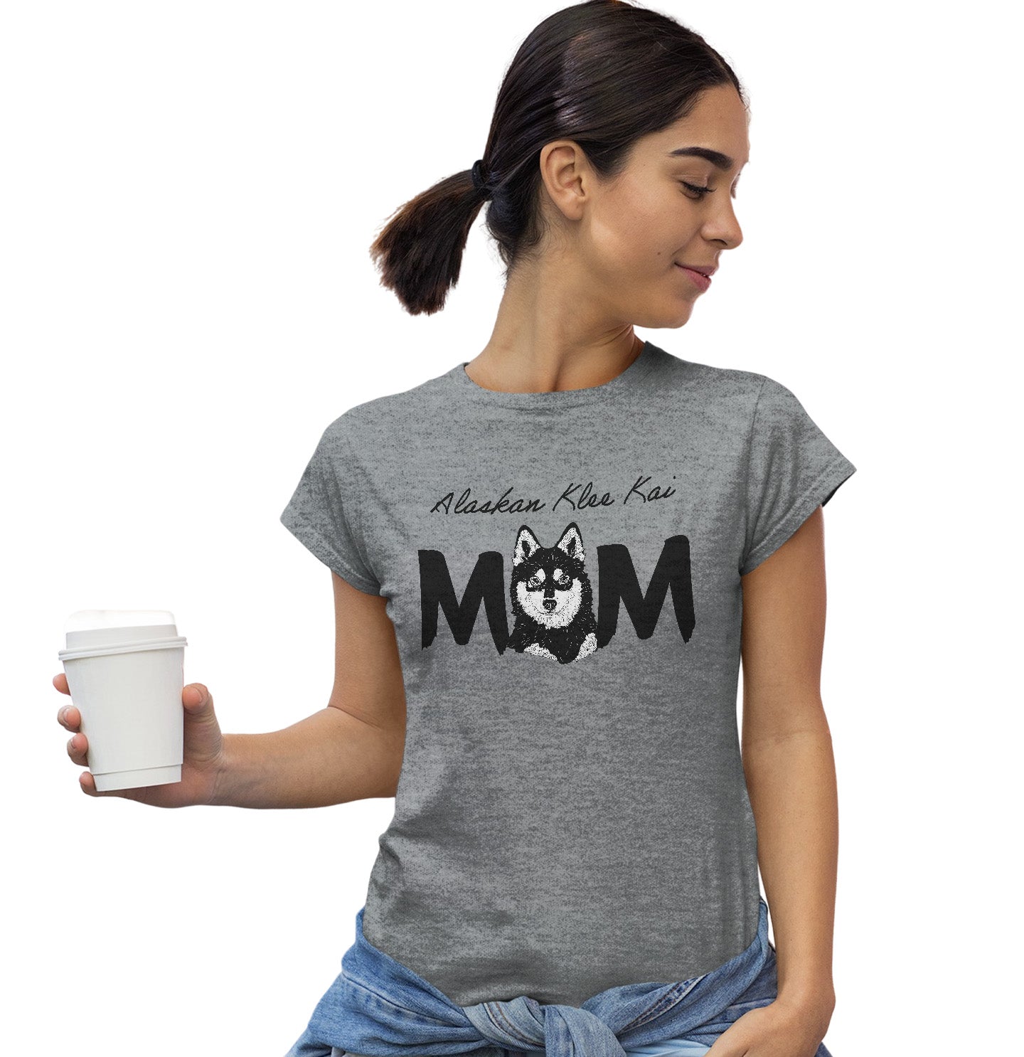 Alaskan Klee Kai Breed Mom - Women's Fitted T-Shirt
