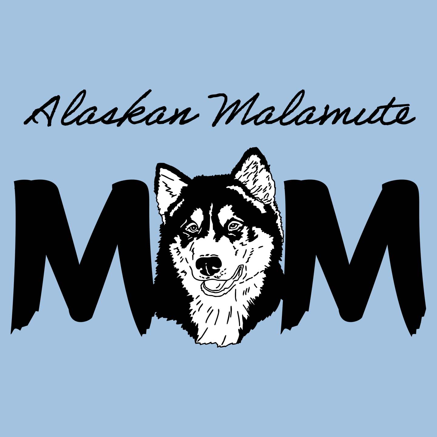 Alaskan Malamute Breed Mom - Women's Fitted T-Shirt