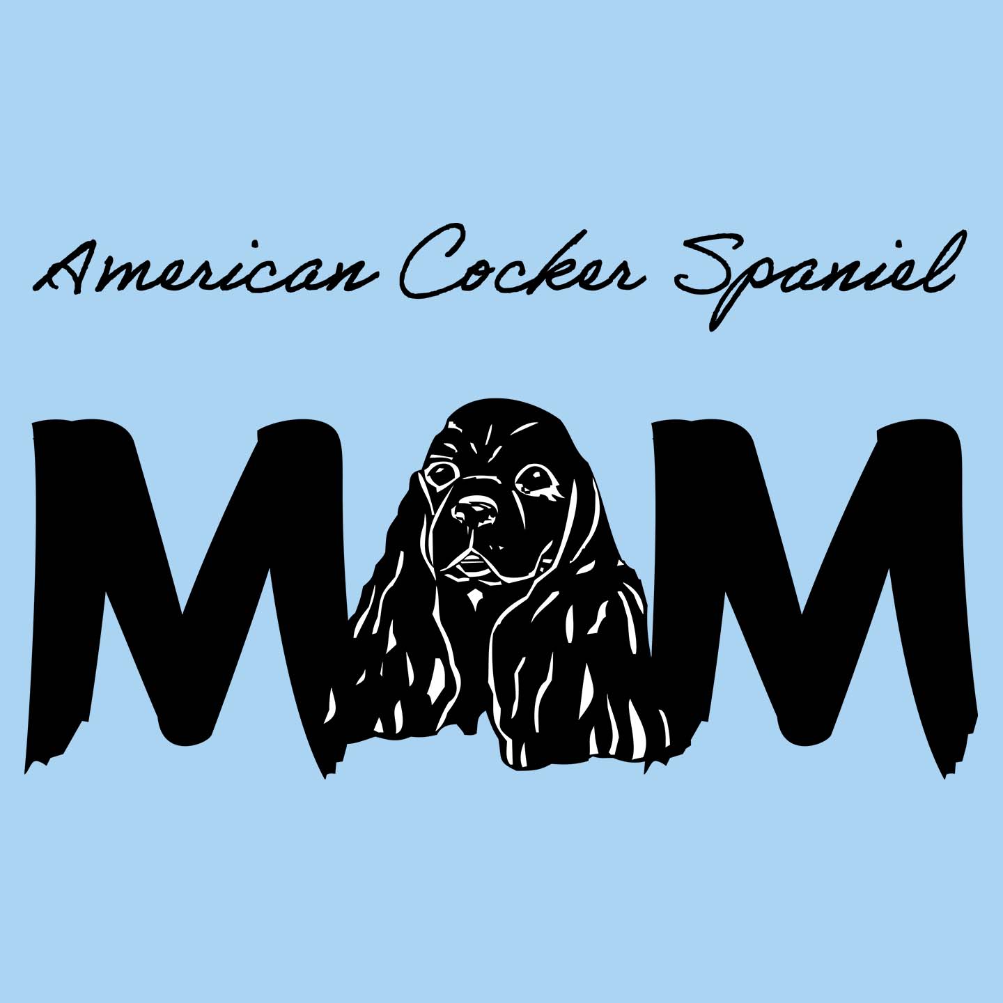 American Cocker Spaniel Breed Mom - Women's Fitted T-Shirt
