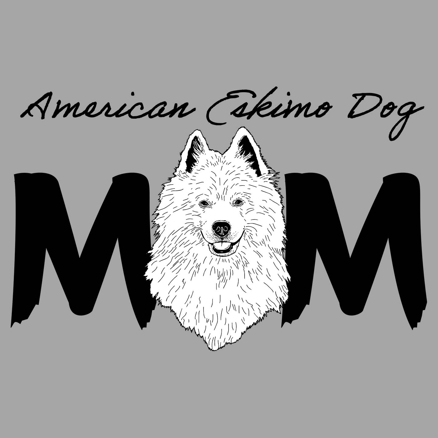 American Eskimo Dog Breed Mom - Women's V-Neck T-Shirt