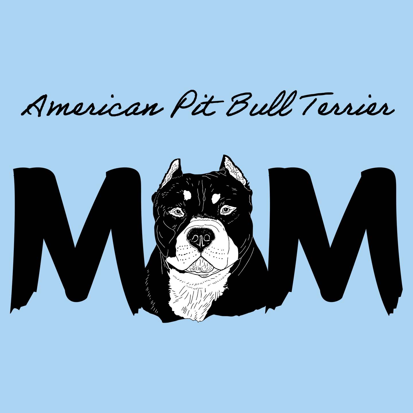 American Pit Bull Terrier Breed Mom - Women's Fitted T-Shirt