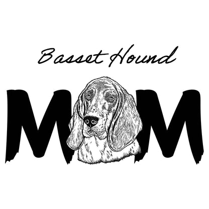 Basset Hound Breed Mom - Women's V-Neck T-Shirt