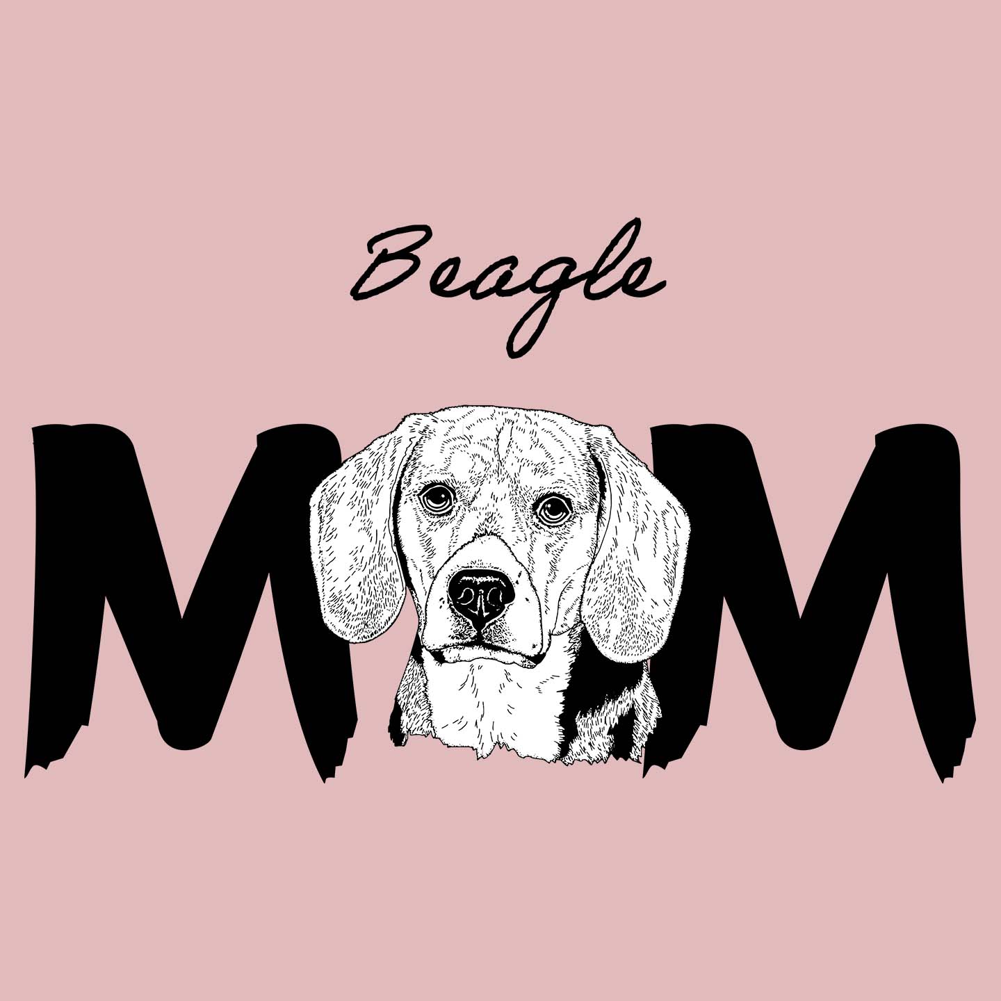 Beagle Breed Mom - Women's Fitted T-Shirt