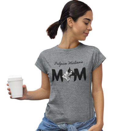 Belgian Malinois Breed Mom - Women's Fitted T-Shirt