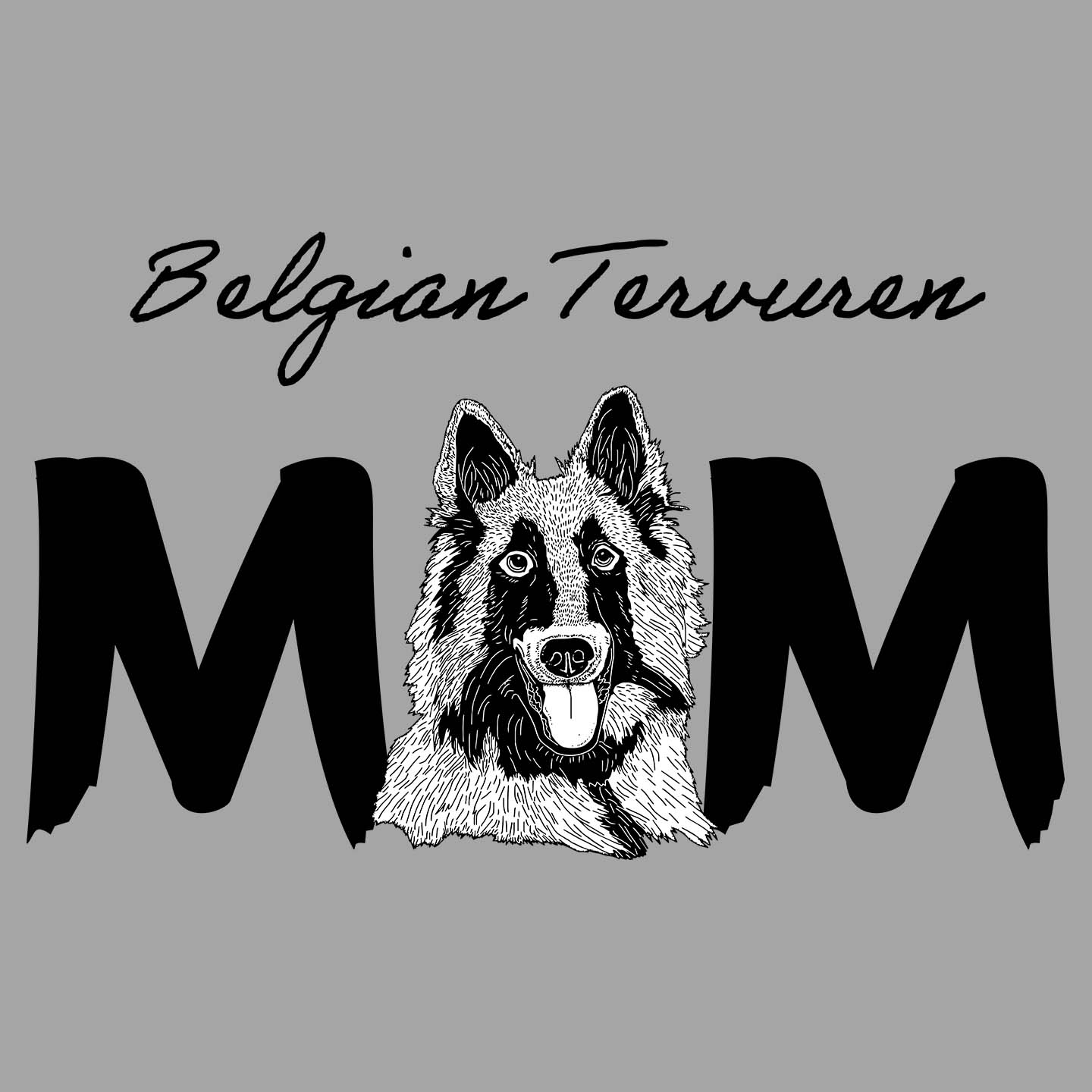 Belgian Tervuren Breed Mom - Women's V-Neck T-Shirt