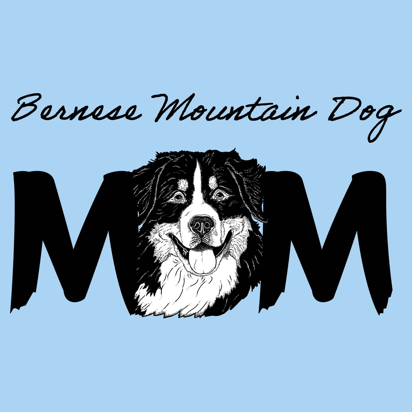 Bernese Mountain Dog Breed Mom - Women's Fitted T-Shirt