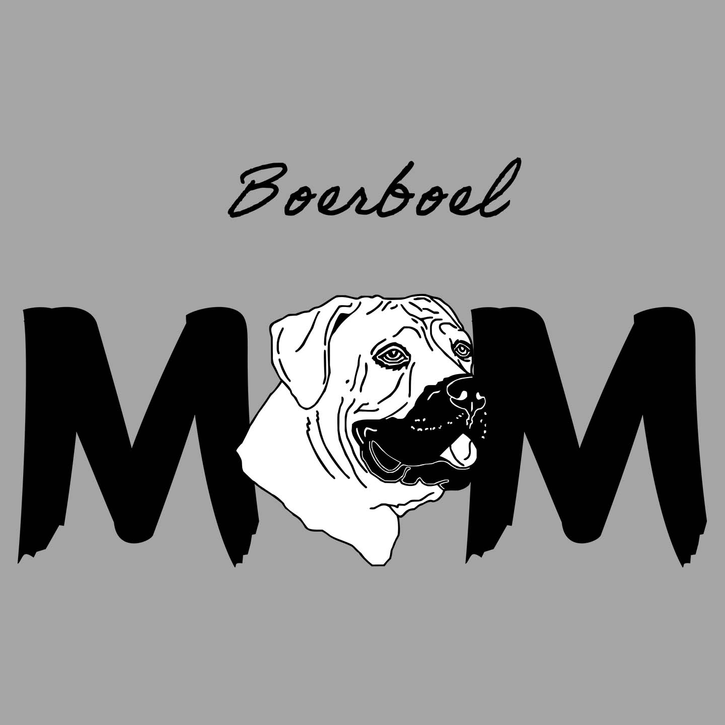 Boerboel Breed Mom - Women's V-Neck T-Shirt