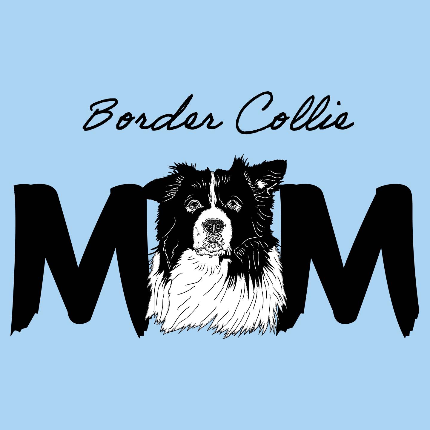 Border Collie Breed Mom Women s Fitted T Shirt