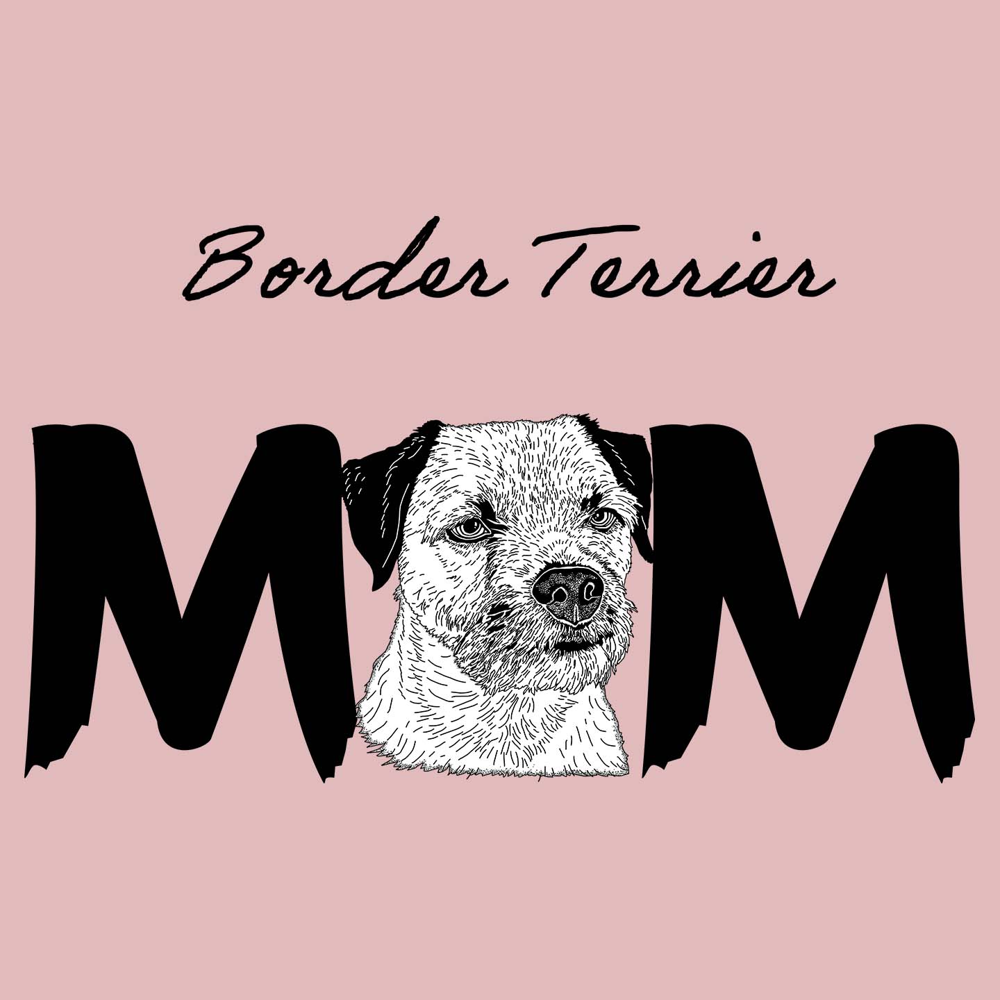 Border Terrier Breed Mom - Women's Fitted T-Shirt