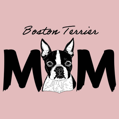 Boston Terrier Breed Mom - Women's Fitted T-Shirt