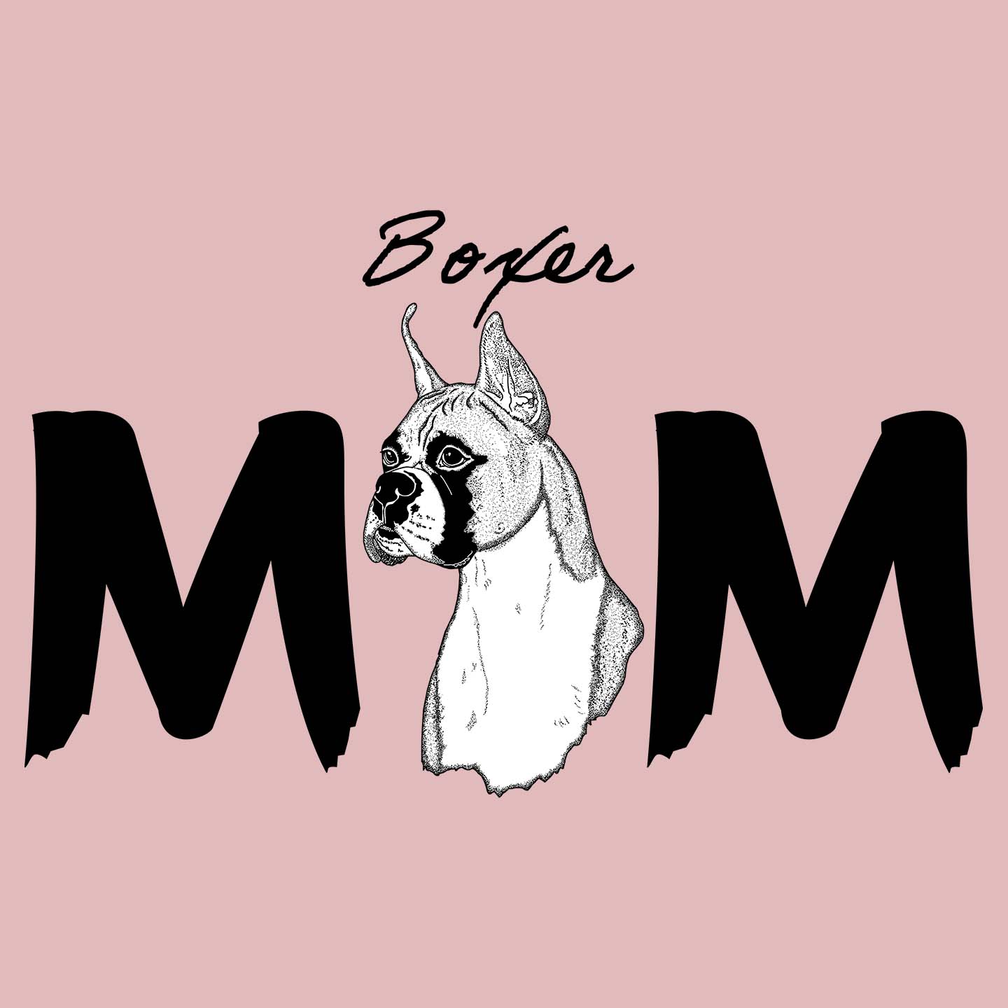 Boxer Breed Mom - Women's Fitted T-Shirt