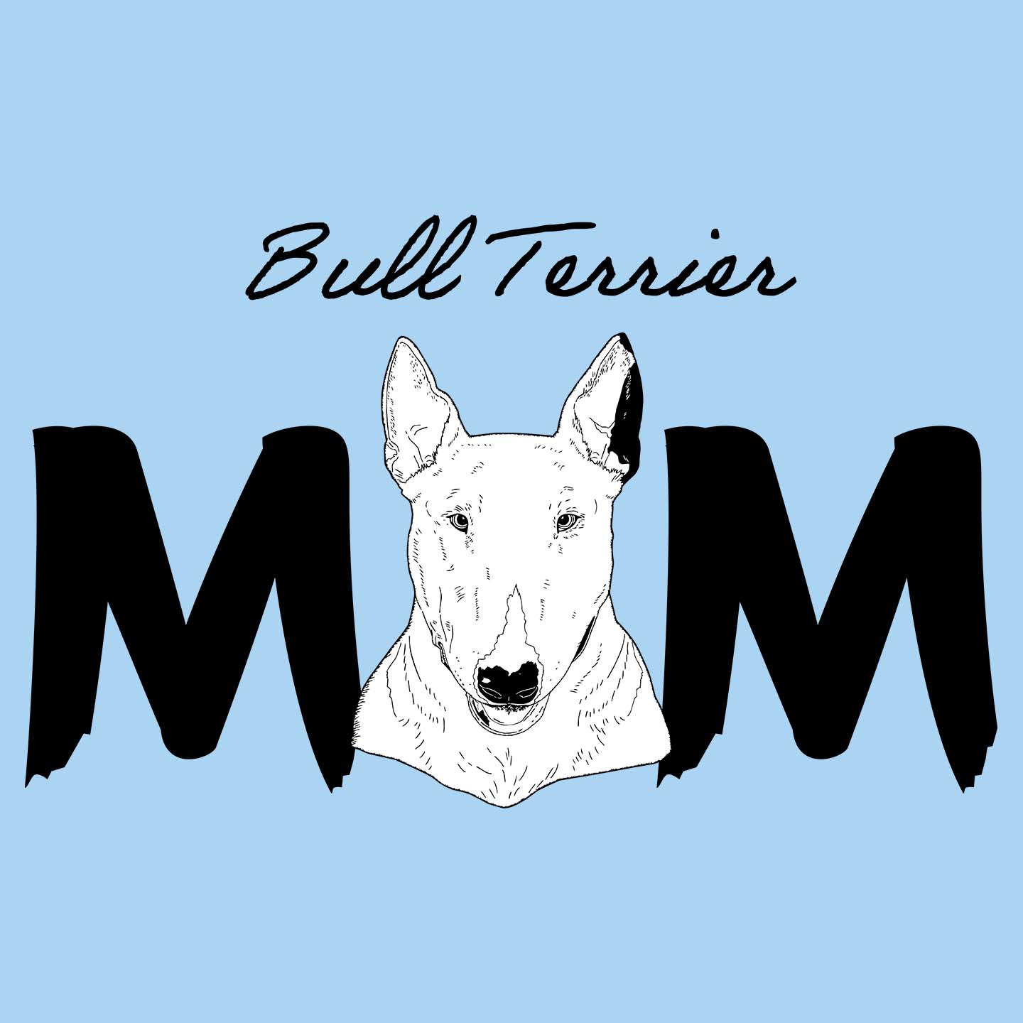 Bull Terrier Breed Mom - Women's Fitted T-Shirt
