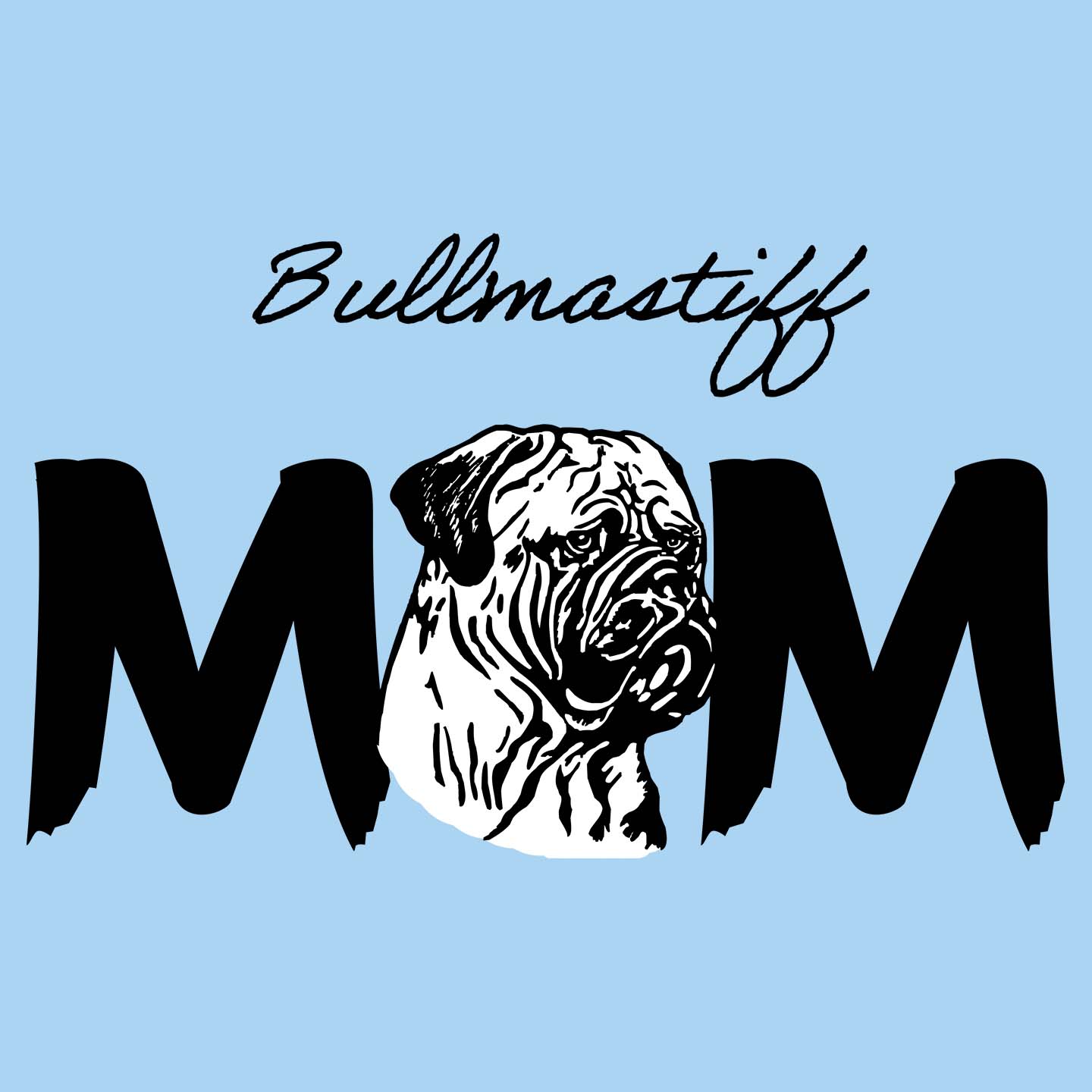 Bullmastiff Breed Mom - Women's Fitted T-Shirt