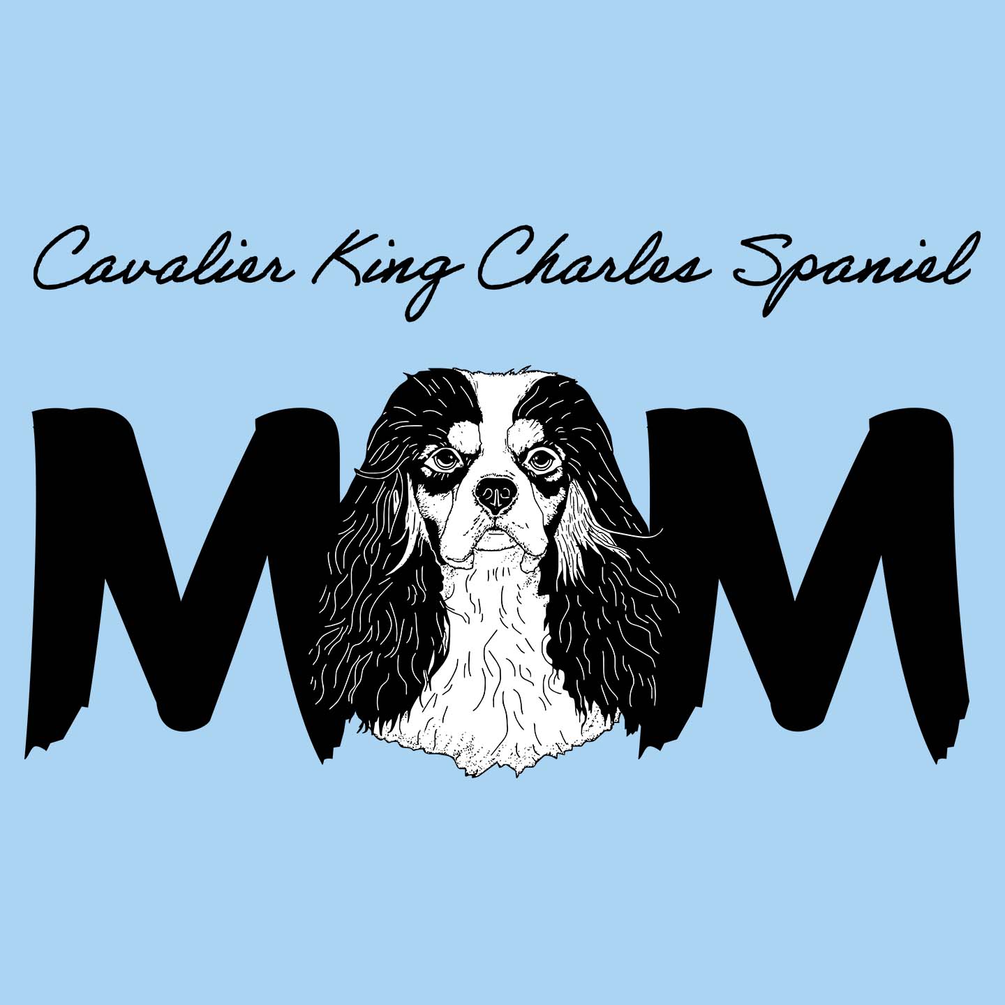 Cavalier King Charles Spaniel Breed Mom - Women's Fitted T-Shirt