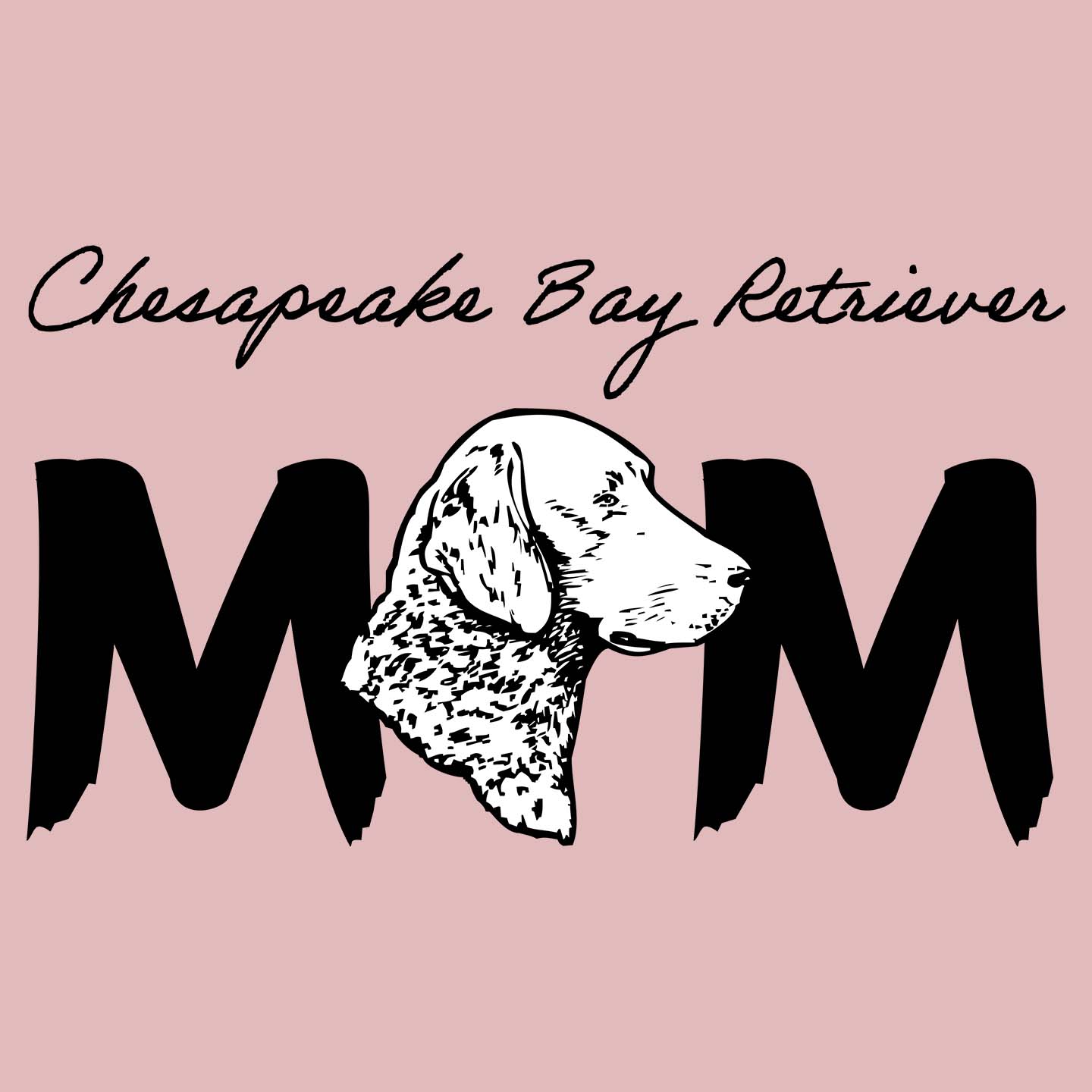 Chesapeake Bay Retriever Breed Mom - Women's Fitted T-Shirt