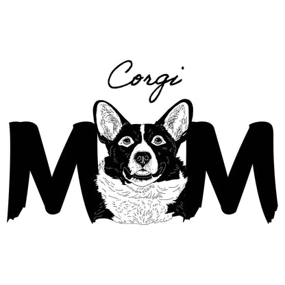 Corgi Breed Mom - Women's V-Neck T-Shirt