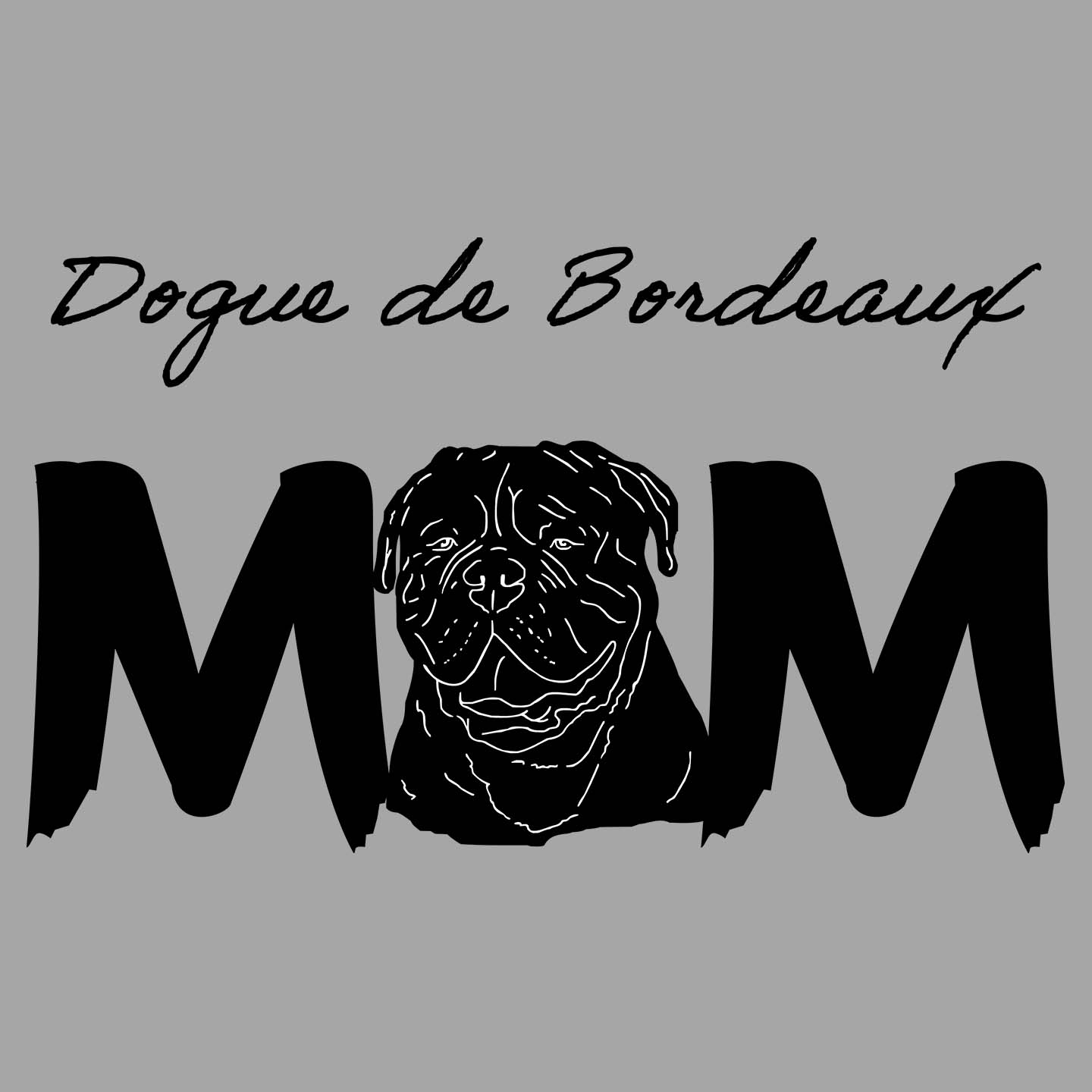 Dogue de Bordeaux Breed Mom - Women's V-Neck T-Shirt