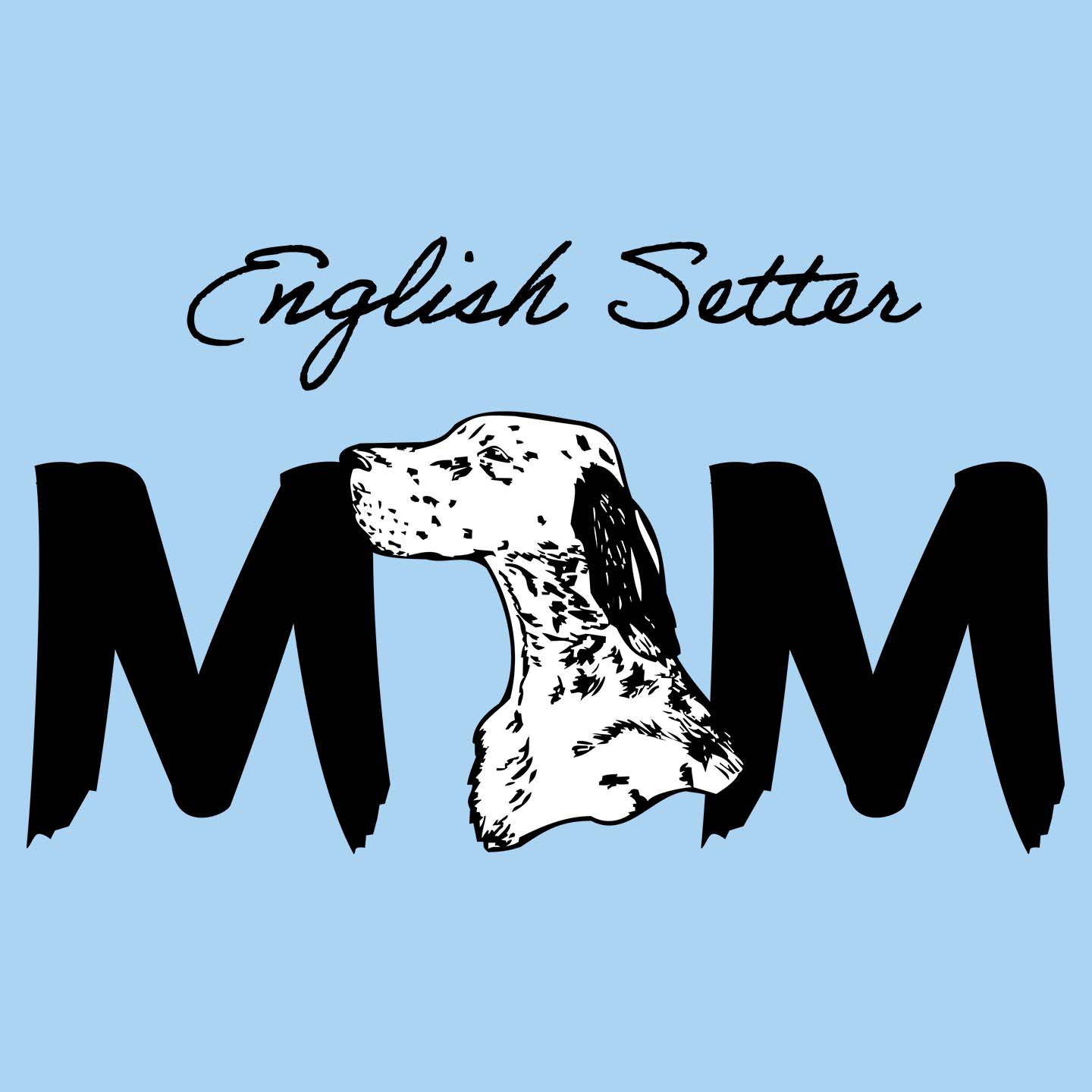 English Setter Breed Mom - Women's Fitted T-Shirt