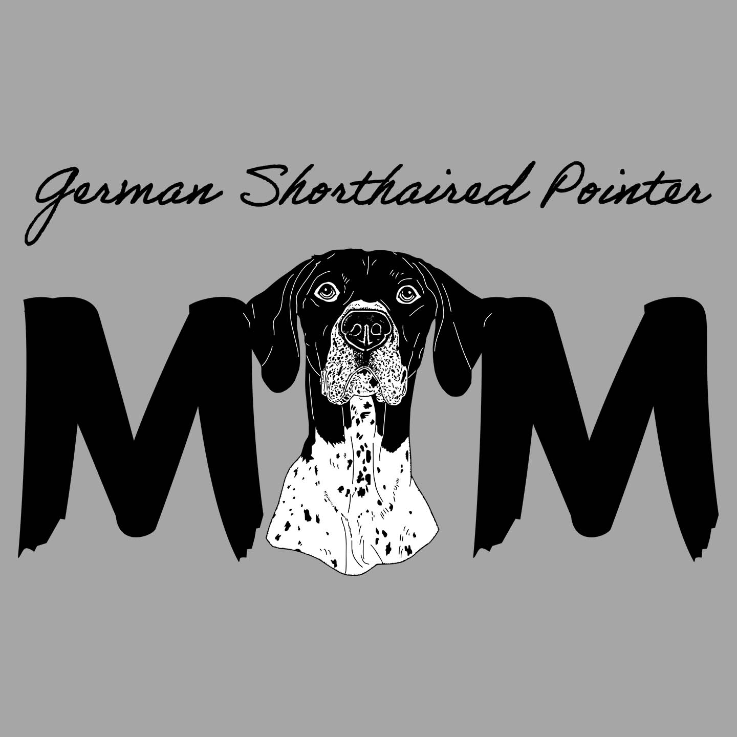 German Shorthaired Pointer Breed Mom - Women's V-Neck T-Shirt