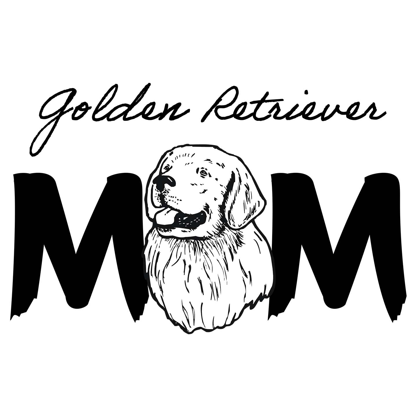 Golden Retriever Breed Mom - Women's V-Neck T-Shirt