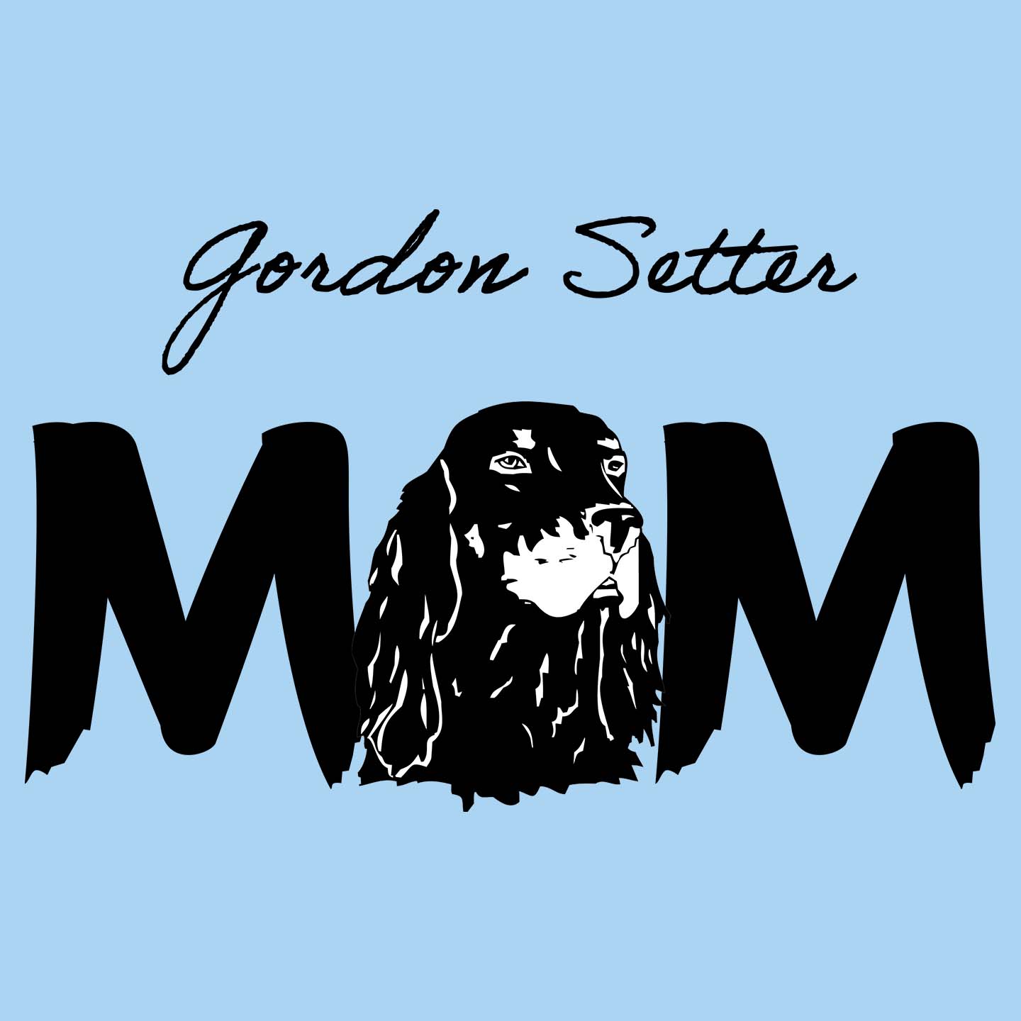 Gordon Setter Breed Mom - Women's Fitted T-Shirt